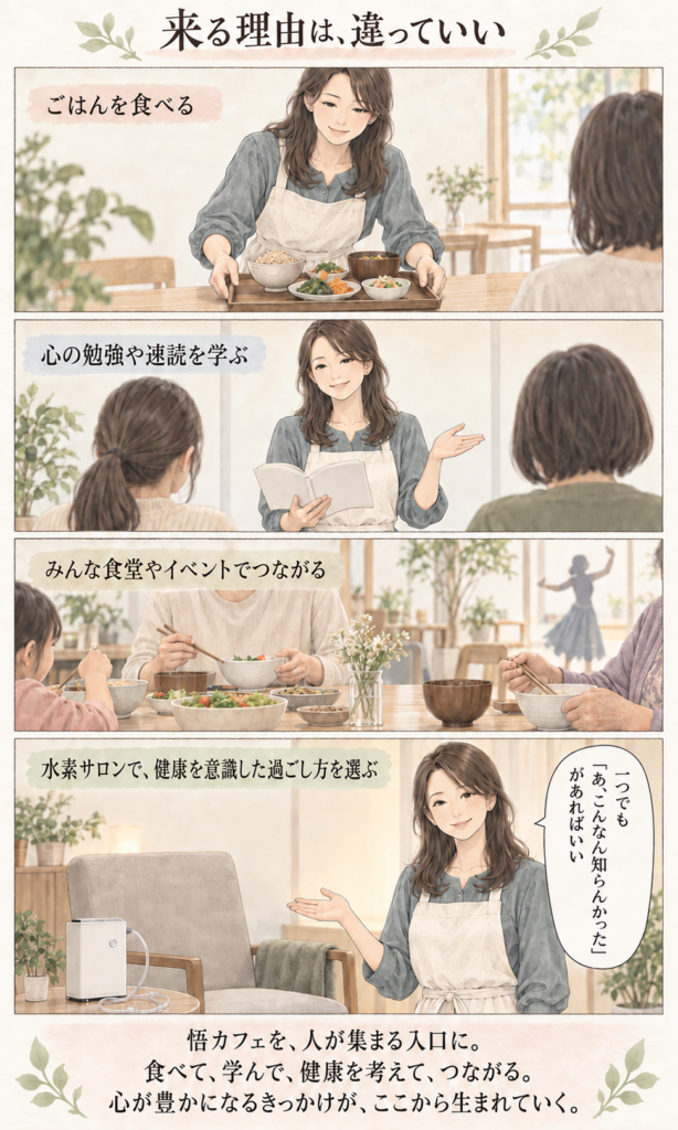 悟カフェ・宝樹幸子プロフィールストーリー漫画 9ページ目